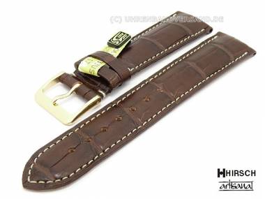 Manufakturband -London Connoisseur- 17mm braun e. Alligator Artisanal (Schlie�enansto� 14 mm) - Bild vergr��ern 