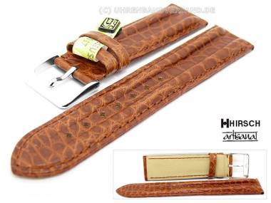 Manufakturband -San Francisco- 20mm braun echt Alligator HIRSCH Artisanal (Schlie�enansto� 18 mm) - Bild vergr��ern 