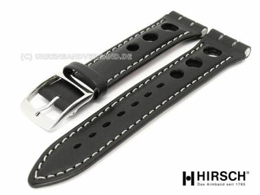 Uhrenarmband -Cutter- 19mm schwarz passend f�r Swatch mit Lochdesign von HIRSCH - Bild vergr��ern 