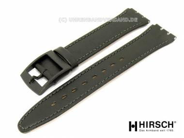 Uhrenarmband -Daisy- 16mm schwarz passend f�r Swatch von HIRSCH - Bild vergr��ern 