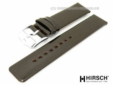 Uhrenarmband -Fashion- 18mm graphit glatt ohne Naht von HIRSCH - Bild vergr��ern 