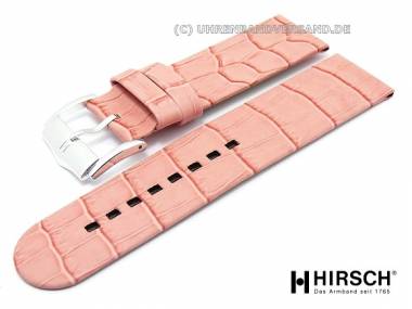 Uhrenarmband -Magic- 26mm rosa Alligatorpr�gung von HIRSCH - Bild vergr��ern 