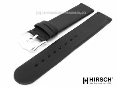 Uhrenarmband -Milano- 20mm schwarz Textil von HIRSCH - Bild vergr��ern 