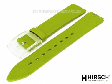 Uhrenarmband -Sarah- 16mm lindgr�n Textil passend f�r Swatch von HIRSCH - Bild vergr��ern 