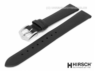 Uhrenarmband -Softcalf- 08mm schwarz glatt von HIRSCH (Schlie�enansto� 06 mm) - Bild vergr��ern 