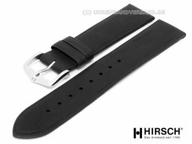 Uhrenarmband -Softcalf- 16mm schwarz glatt von HIRSCH (Schlie�enansto� 14 mm) - Bild vergr��ern 