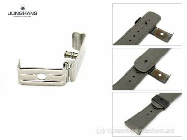 Klappschlie�e JUNGHANS 16mm Edelstahl poliert f�r 037/4502, 037/4705, 037/4706 etc. - Bild vergr��ern 