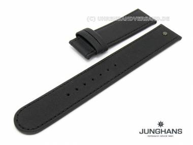 Ersatzband Junghans 20mm schwarz Leder glatte Oberfl�che f�r 035/1800, 035/1801, 035/1802  etc. - Bild vergr��ern 