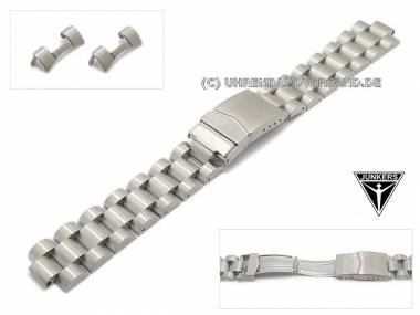 Ersatz-Uhrenarmband JUNKERS 20mm Edelstahl massiv Rundansto� f�r 6256 - Bild vergr��ern 