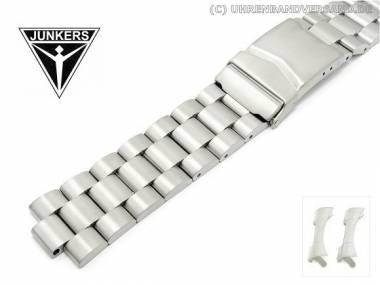 Ersatz-Uhrenarmband JUNKERS 20mm Edelstahl massiv Rundansto� f�r 6240, 6246, 6260, 6262, 6280, 6286  - Bild vergr��ern 
