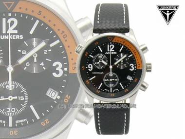 Fliegeruhr Junkers -6292-4- Edelstahl satiniert, Chronograph (*JK*HU*) - Bild vergr��ern 