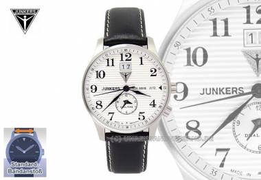 Fliegeruhr Junkers -6640-1- Edelstahl satiniert, Wellblechoptik (*JK*HU*) - Bild vergr��ern 