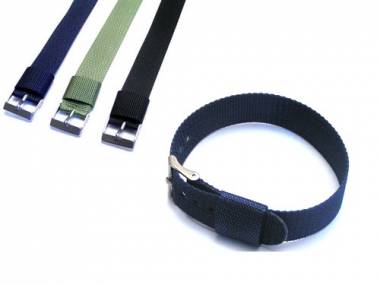 Uhrenarmband 18mm dunkelblau  XL NATO-Durchzugsband wasserfest - Bild vergr��ern 