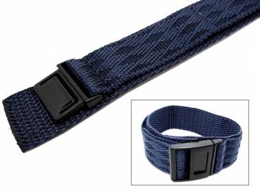 Sportband 20mm dunkelblau -Space- Klettband f�r CASIO Baby-G etc. - Bild vergr��ern 