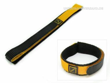 Uhrenarmband 16mm gelb Klettverschluss - Bild vergr��ern 