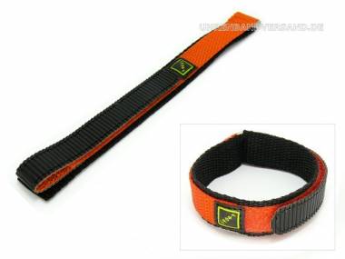 Kinder-Uhrenarmband 14mm orange Klettverschluss - Bild vergr��ern 