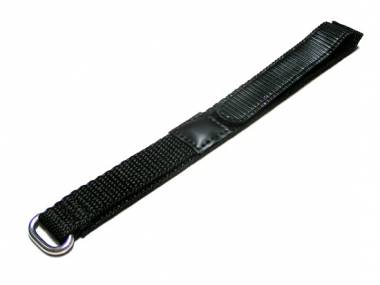 Uhrenarmband 18mm schwarz Klettverschluss - Bild vergr��ern 
