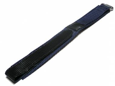 Uhrenarmband 16mm dunkelblau Klettverschluss - Bild vergr��ern 