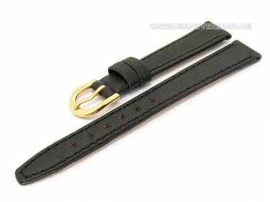 Uhrb�nder XS 12mm schwarz abgen�ht Textilbeschichtung - Bild vergr��ern 