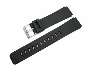 Sportband 19mm schwarz PVC glatt - Bild vergr��ern 