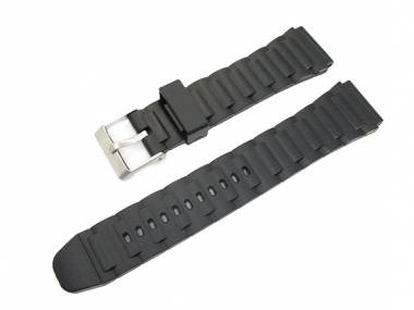Sportband 20mm schwarz PVC mit Struktur - Bild vergr��ern 