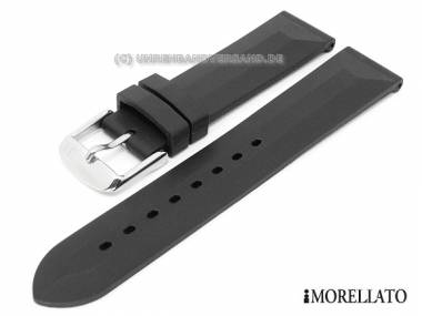 Uhrarmband 20mm schwarz Silikon wasserfest von MORELLATO - Bild vergr��ern 