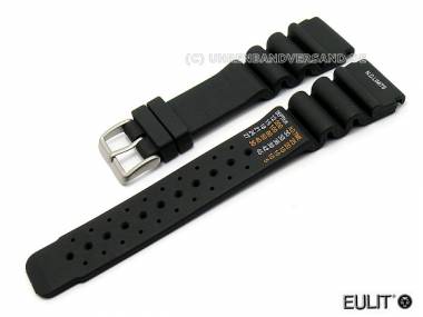 Uhrenarmband 22mm schwarz Taucherband von Eulit - Bild vergr��ern 