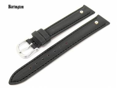 Uhrenarmband 18mm schwarz Barington -Kristall- mit Swarovski-Kristallen - Bild vergr��ern 