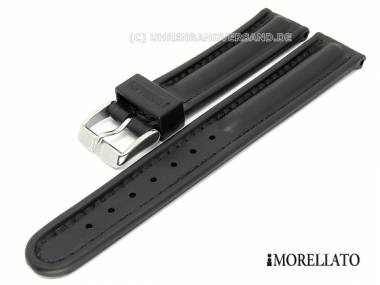 Uhrarmband -Cayman- 20mm schwarz Rubber wasserfest von MORELLATO - Bild vergr��ern 