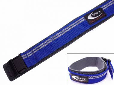 Sportband 24mm blau/wei� Klettband -SPACE PRO- f�r G-Shock etc. - Bild vergr��ern 