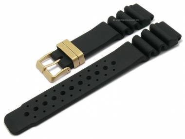 Ersatz-Uhrenarmband CITIZEN 21mm schwarz Synthetik f�r AL0004-03W - Bild vergr��ern 