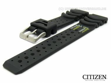Ersatz-Uhrenarmband CITIZEN 20mm schwarz Kautschuk f�r MA9004-053 (4-089821) - Bild vergr��ern 