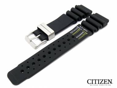 Ersatz-Uhrenarmband CITIZEN 24mm schwarz Kautschuk f�r JP2000-08E - Bild vergr��ern 