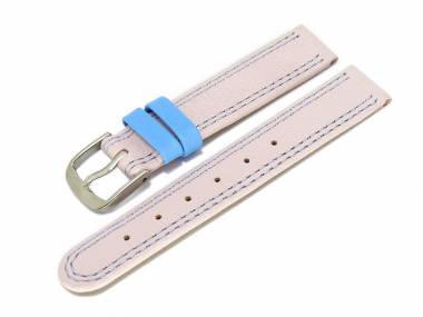 Uhrenarmband f�r Kinder 16mm rosa Doppelnaht (Schlie�enansto� 16 mm) - Bild vergr��ern 