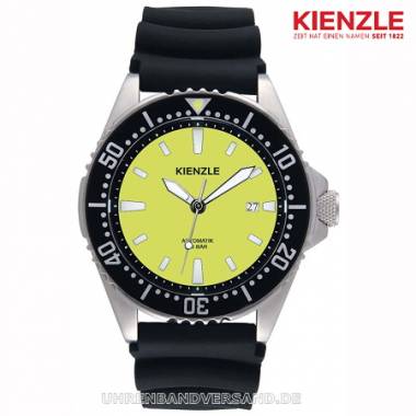 Sportive Automatik-Taucheruhr Ziffernblatt neongr�n von Kienzle (*KN*HU*) - Bild vergr��ern 
