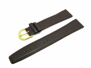 PREISTIPP: Uhrenarmband 18mm braun abgen�ht glatt von Eichm�ller - Bild vergr��ern 