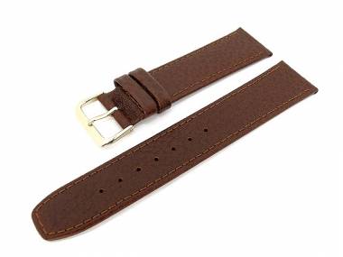 PREISTIPP: Uhrenarmband 20mm braun grob genarbt - Bild vergr��ern 