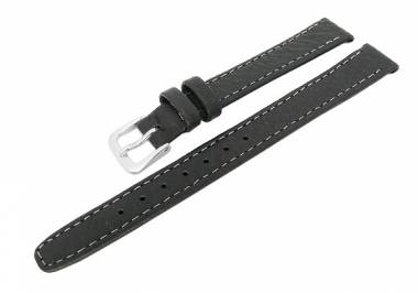 PREISTIPP: Uhrenarmband 12mm schwarz grob genarbt - Bild vergr��ern 