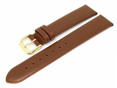 Uhrenarmband 16mm braun glatte Oberfl�che ohne Naht - Bild vergr��ern 
