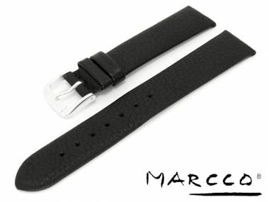 Uhrenarmband 16mm schwarz genarbt ohne Naht von Marcco - Bild vergr��ern 