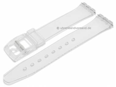 Uhrenarmband f�r Swatch 17mm transparent PVC - Bild vergr��ern 