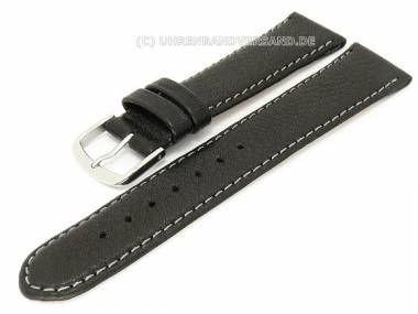 Uhrenarmband 18mm schwarz Birkenstock -Eco- helle Naht - Bild vergr��ern 