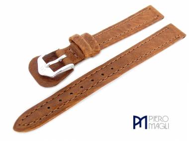 Uhrenband 12mm braun echt B�ffel genarbt von Piero Magli (Schlie�enansto� 10 mm) - Bild vergr��ern 