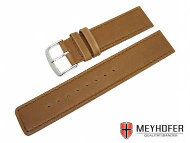 Uhrenarmband -Dessau- 22mm hellbraun glatt von MEYHOFER - Bild vergr��ern 