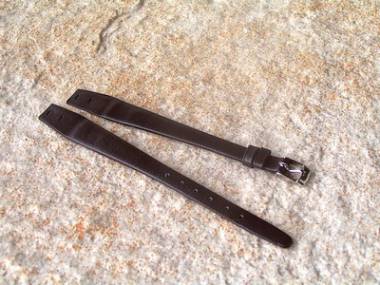 Uhrenarmband 12mm fester Steg dunkelbraun - Bild vergr��ern 