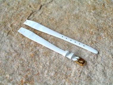 Uhrenarmband 14mm fester Steg wei� - Bild vergr��ern 