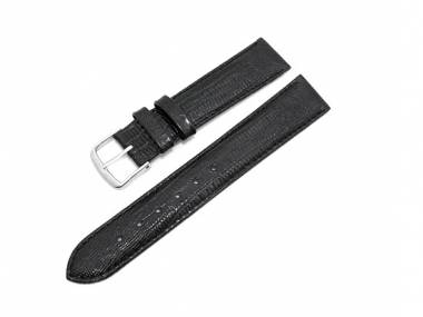 Uhrenarmband 16mm schwarz Teju-Pr�gung (Schlie�enansto� 16 mm) - Bild vergr��ern 