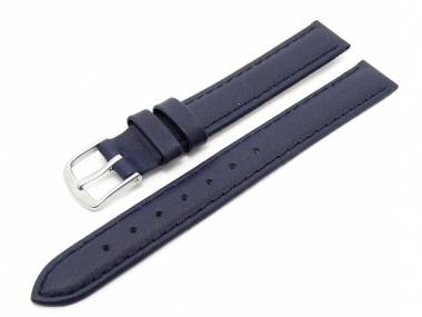 Uhrenarmband -Classic Standard- 10mm dunkelblau glatte Oberfl�che (Schlie�enansto� 10 mm) - Bild vergr��ern 