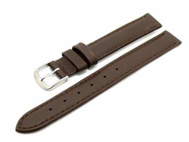Uhrenarmband -Classic Standard- 12mm dunkelbraun glatte Oberfl�che (Schlie�enansto� 12 mm) - Bild vergr��ern 