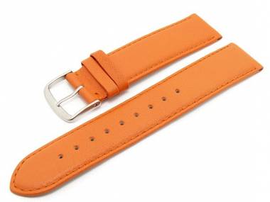 Uhrenarmband -Classic Standard- 24mm orange glatte Oberfl�che (Schlie�enansto� 22 mm) - Bild vergr��ern 
